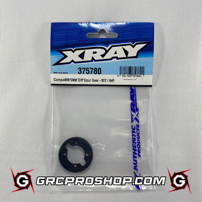 XRAY 375780 COMPOSITE GEAR DIFF SPUR GEAR 80T 64P Genesis RC