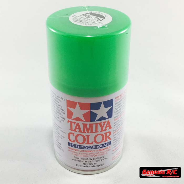 Tamiya – Flourescent Green – PS-28 Polycarbonate Spray Paint – Super-G R/C  Drift Arena [HOME]