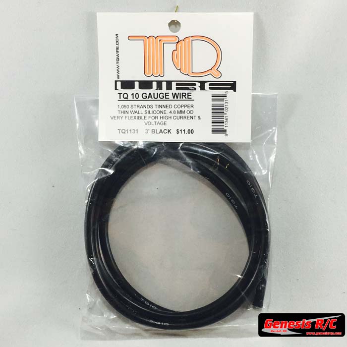 TQ Wire 10 Gauge Wire (Red) (3')
