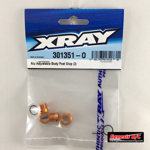 Xray 301351O - ALU ADJUSTABLE BODY POST STOP (2)