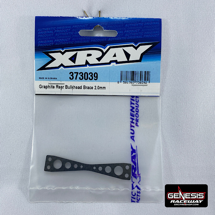 XRAY 373039 - GRAPHITE REAR BULKHEAD BRACE 2.0MM - Genesis RC Raceway