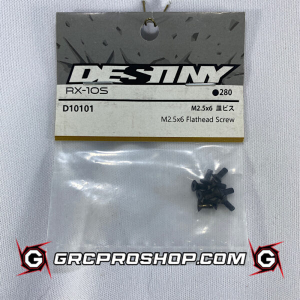 Destiny USA D10101 - M2.5x6 Flathead Screw