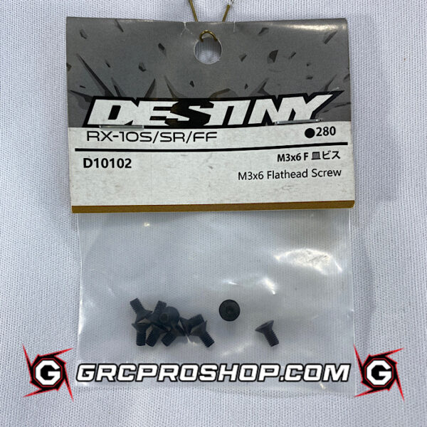 Destiny USA D10102 - M3x6 Flathed Screw