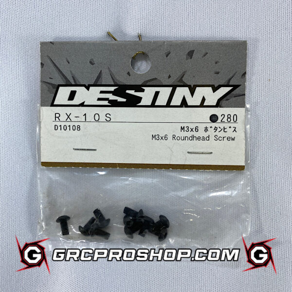 Destiny USA D10108 - M3x6 Roundhead Screw