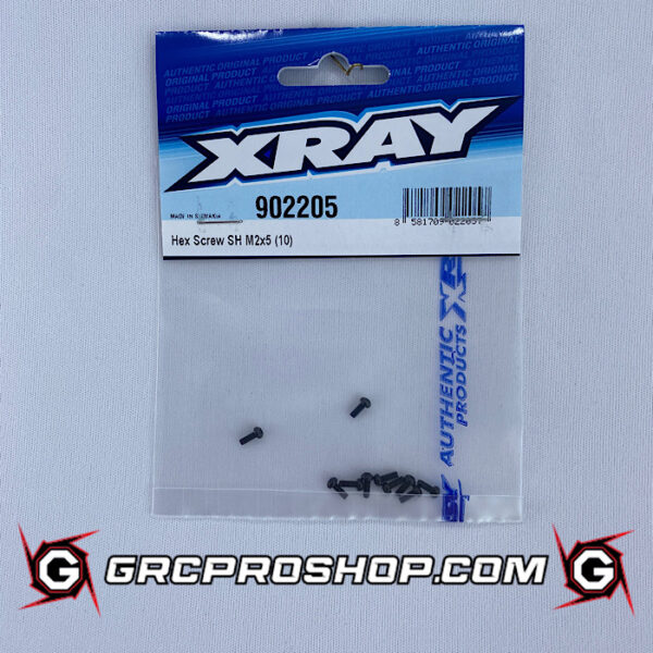 XRAY XRA902205 - HEX SCREW SH M2x5  (10)