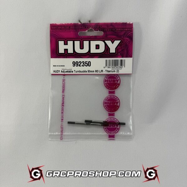 HUDY 992350 - HUDY TITANIUM ADJUSTABLE TURNBUCKLE 50MM M3 L/R (2)