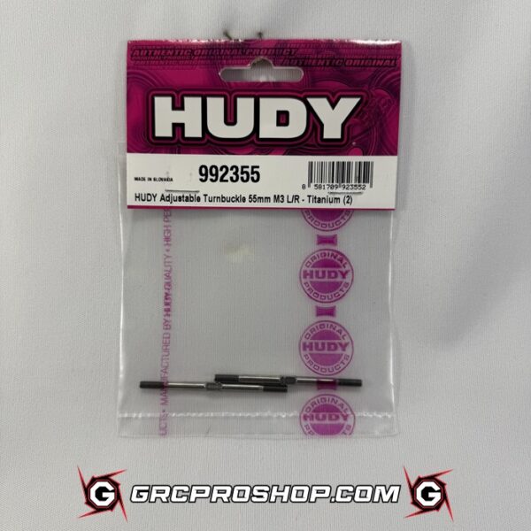 HUDY 992355 - HUDY TITANIUM ADJUSTABLE TURNBUCKLE 55MM M3 L/R (2)