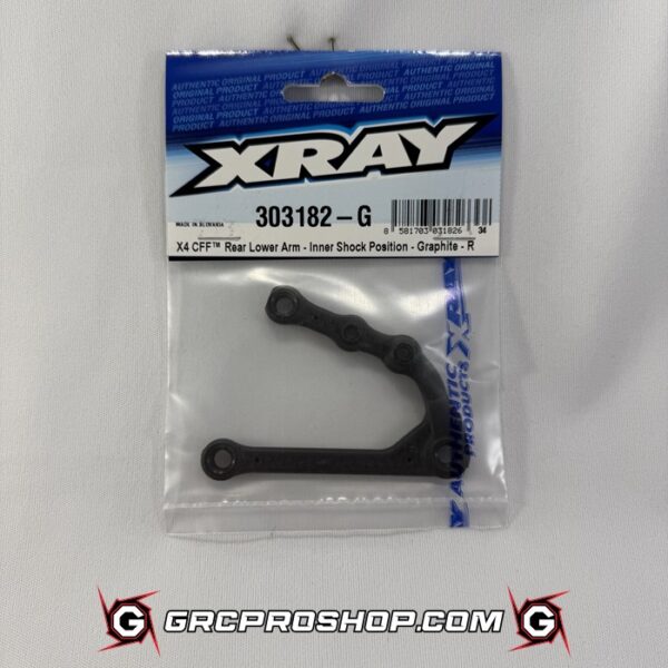 XRAY 303182-G - X4 CFF? REAR LOWER ARM - INNER SHOCK POSITION - GRAPHITE - RIGHT