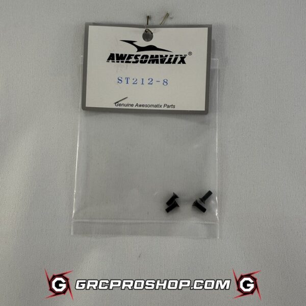 Awesomatix - AWEA800-ST212-8 - M3X8mm Screw Low Head x 4